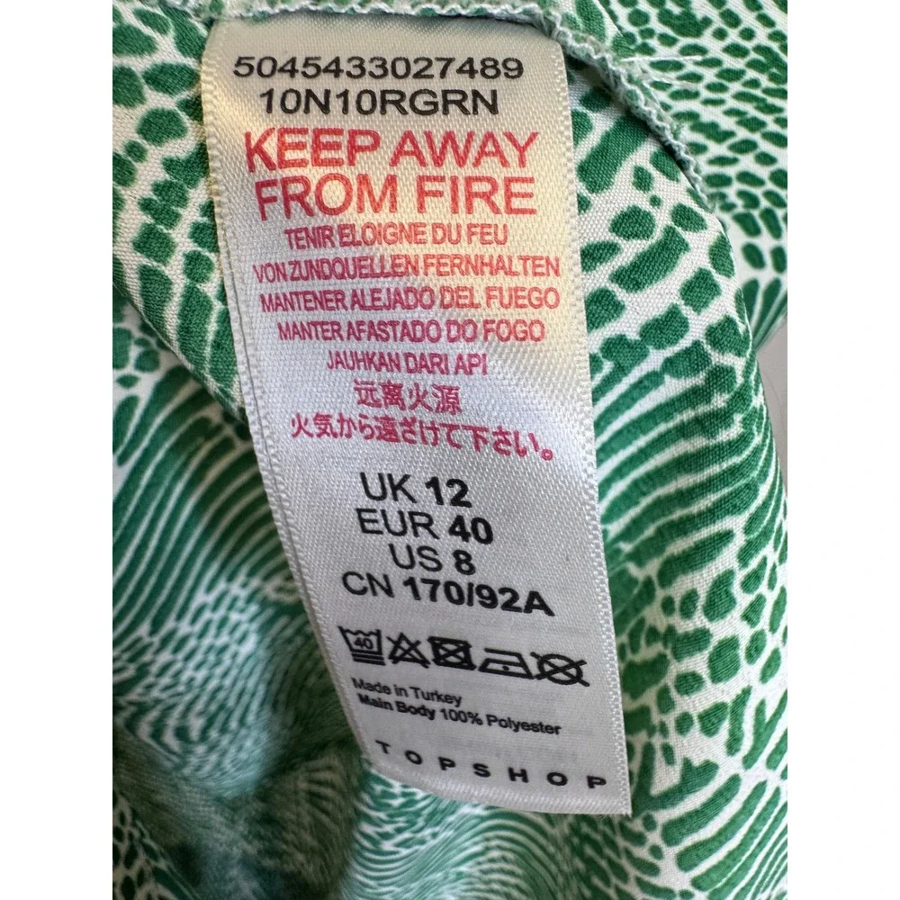 Topshop green white